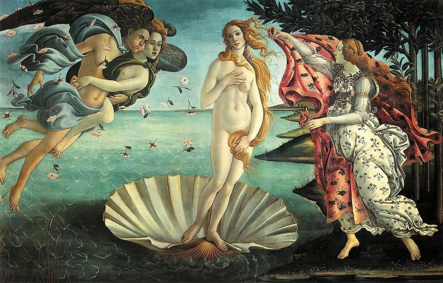 La Nascita di Venere botticelli-min